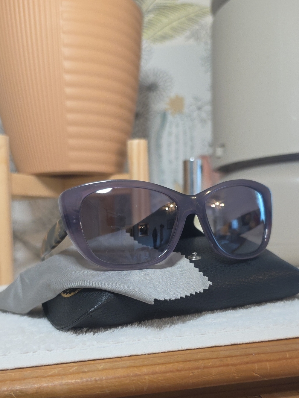 Ralph Lauren Lavender-Purple Oversized Women's Sunglasses